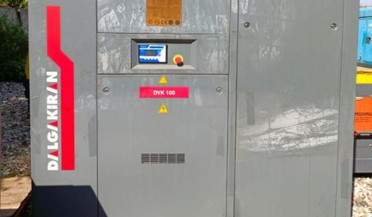 Винтовой электрический компрессор DALGAKIRAN DVK 100, 10 бар, 75 квт, б/у
